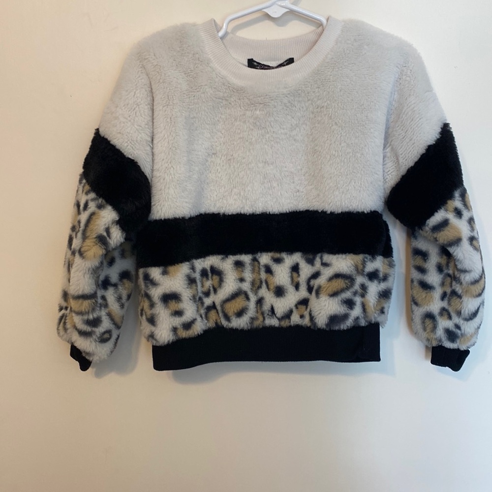 Girls Leopard Sweater